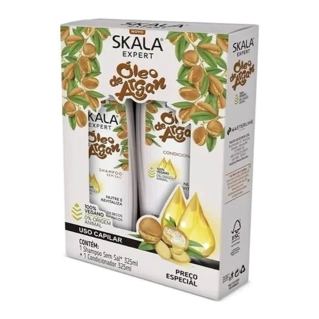 Set Skala Shampoo + Acondicionador Oleo de Argan 325ml c/u