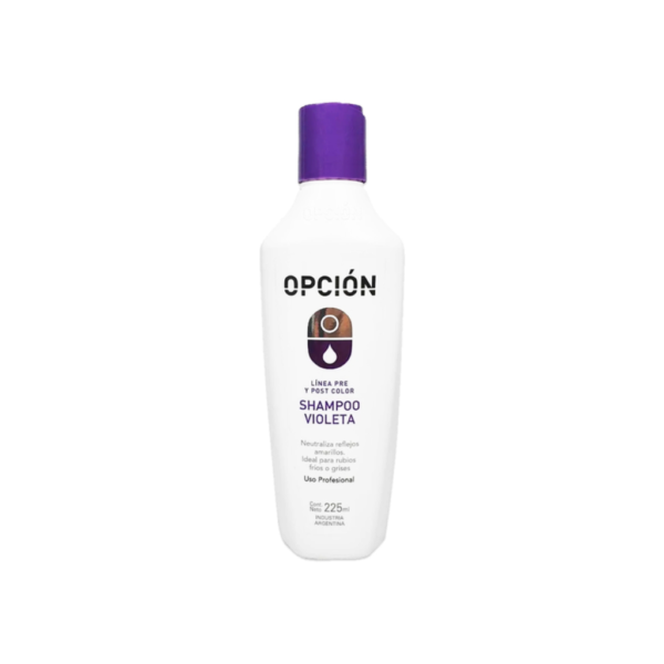 Shampoo Matizador Violeta OPCIÓN 225CC