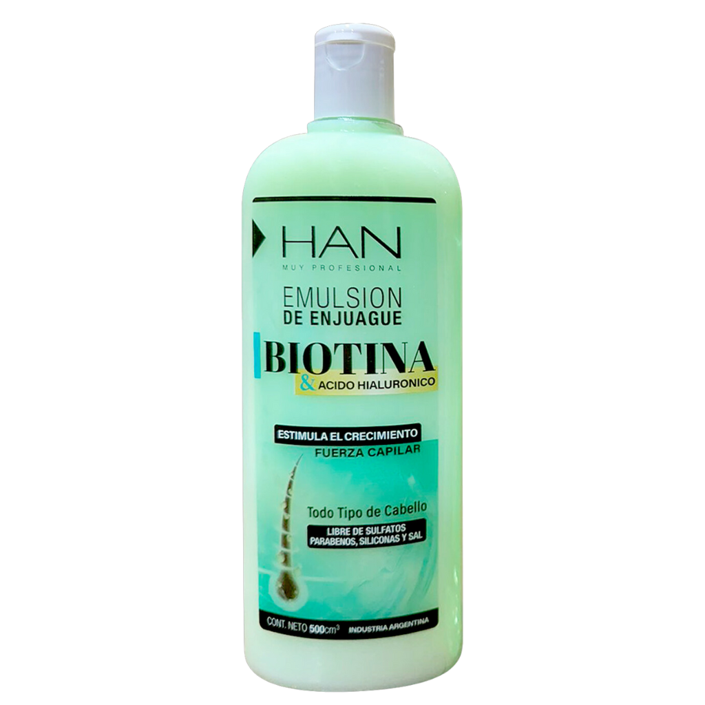 X12(107) Acondicionador HAN Biotina y Acido Hialuronico 500ml