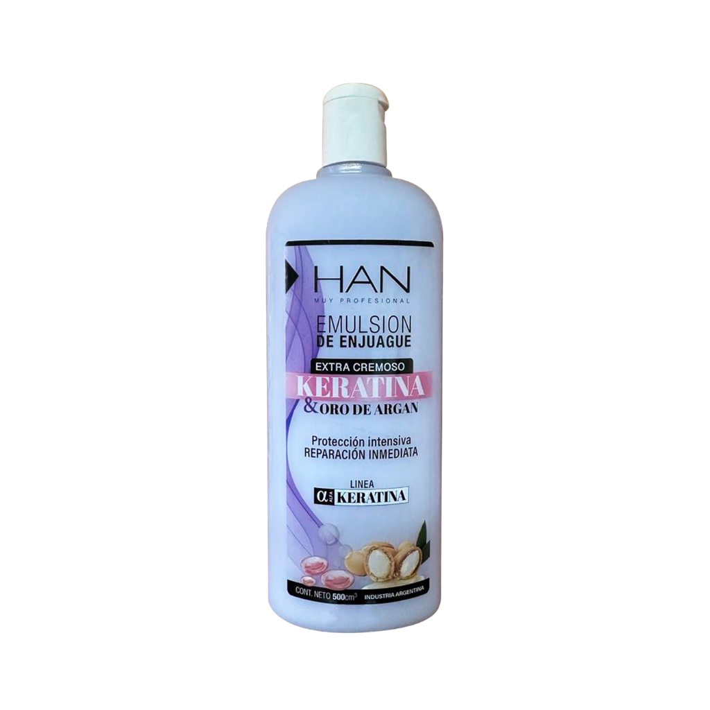 X12(35) Acondicionador HAN Keratina y Argán 500ml