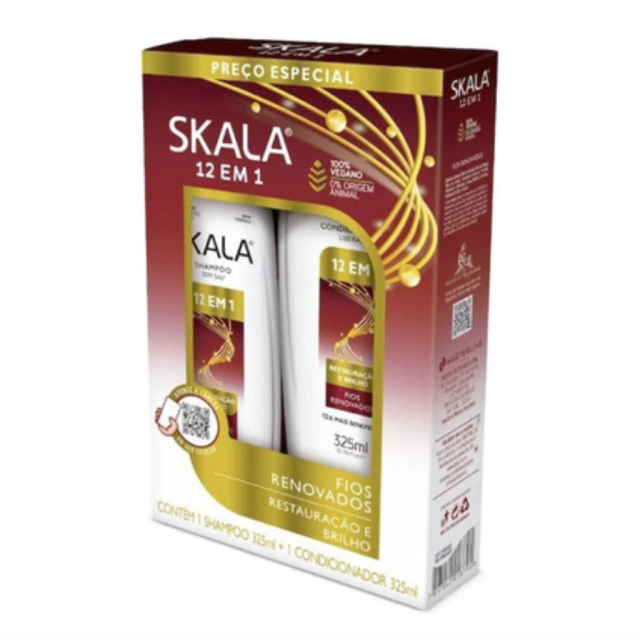 Set Skala Shampoo + Acondicionador 12 en 1 325ml c/u
