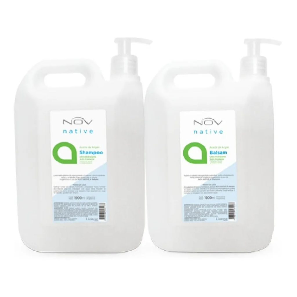 Set NOV Argán Shampoo + Acondicionador Bidon 3900ml