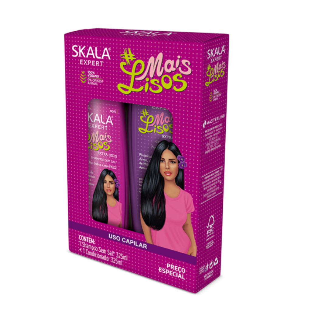 Set Skala Shampoo + Acondicionador Mais Lisos 325ml c/u