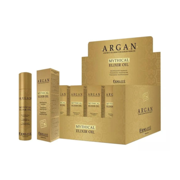 Caja x 12 Serum Reparador de Puntas FIDELITÉ Argán Mythic Oil Elixir 10ml
