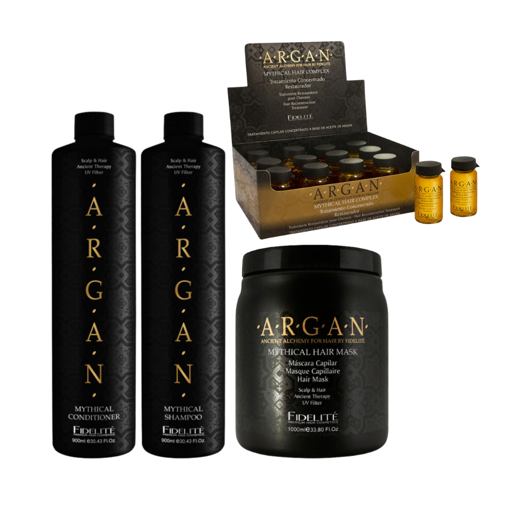 Set Completo FIDELITÉ Argán Mythic Oil Talla Grande Con Ampollas