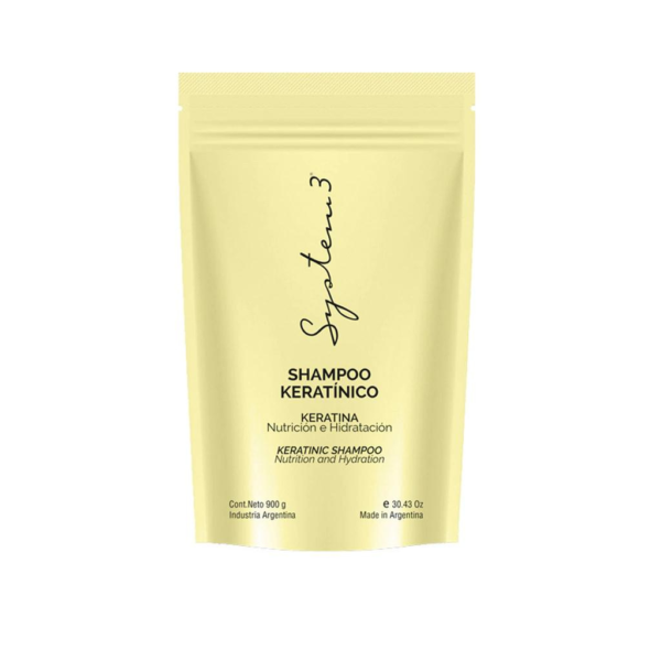 Shampoo Keratina SYSTEM3 Pack Recarga 900ml