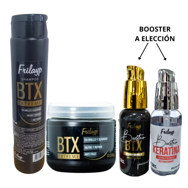 Set FRILAYP BTX Botox Extreme Talla Chica + Serum Booster BTX o Keratina 50ml